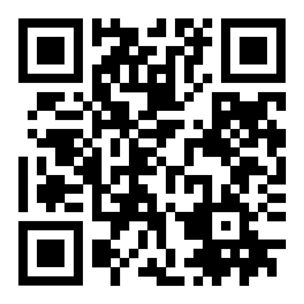 Black and white QR code