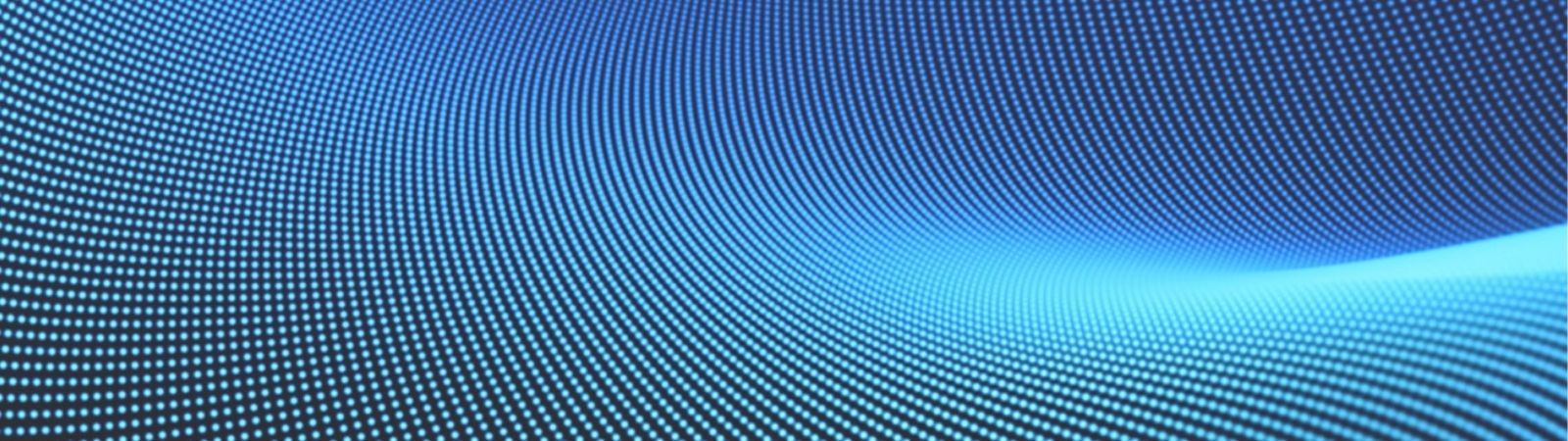 Blue digital mesh wave