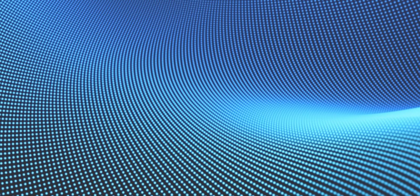 Blue digital mesh wave