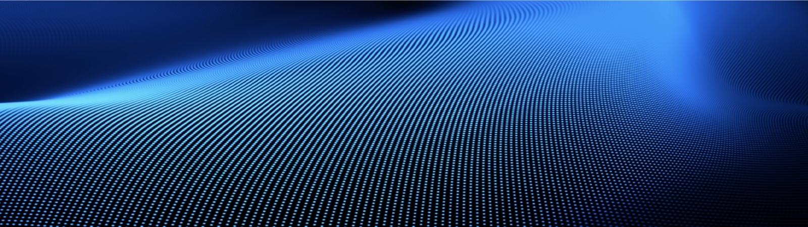 blue digital mesh wave